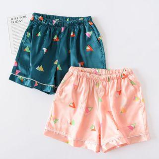 Printed Loungewear Shorts