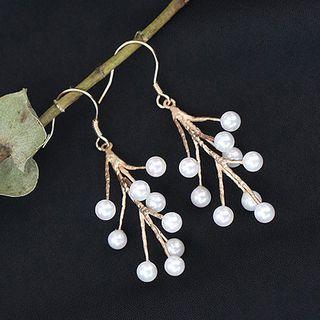 Beaded Twig Earrings