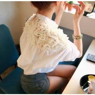 Long-sleeve Perforated Panel Top