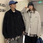 Couple Matching Paisley Panel Mock Two Piece Jacket