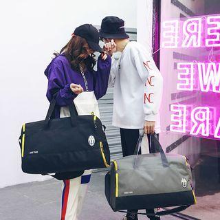 Contrast Piping Oxford Cloth Carryall