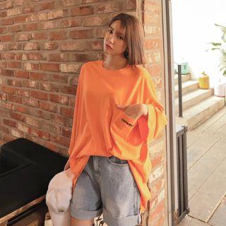 Pocket-detail Loose-fit T-shirt Dress