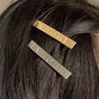 Lettering Metal Hair Clip