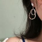 Irregular Alloy Hoop Dangle Earring 1 Pair - As Shown In Figure - One Size
