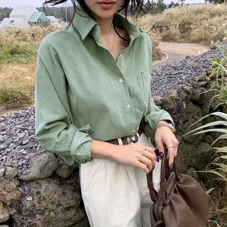 Pocket-patch Corduroy Shirt