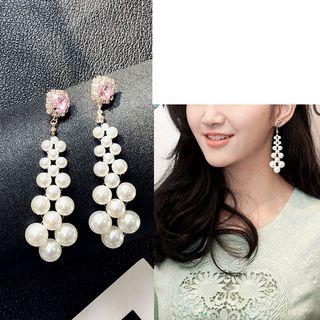 Bead-drop Embellished Earrings