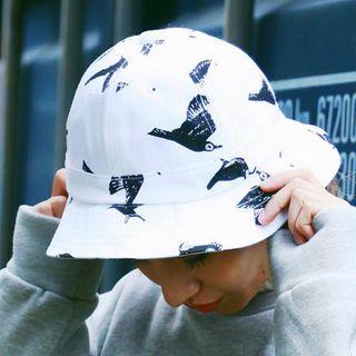 Bird Print Bucket Hat