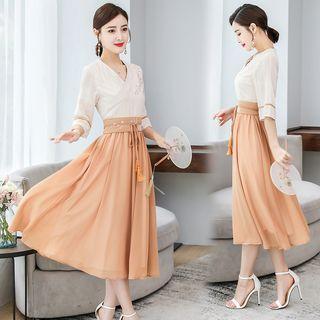 Elbow-sleeve Hanfu Dress