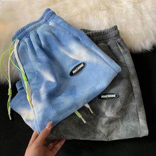 Logo Tie-dyed Ribbed Shorts