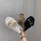 Fluffy Chained Sandals