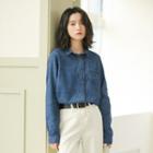 Snap Button Long-sleeve Shirt