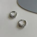Layered Hoop Drop Earring 1785a# - 1 Pair - Silver - One Size