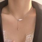 Wing Pendant Alloy Necklace Necklace - Silver - One Size
