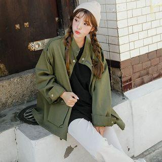 Plus Size Oversized Field Jacket