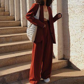 Wide-leg Dress Pants / Blazer