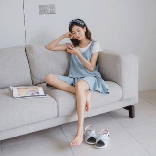 Set: T-shirt + Tank Top + Mini Flare Skort