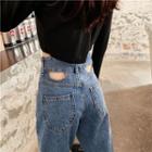 Cutout Loose-fit Jeans
