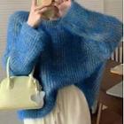 Chunky Knit Sweater Blue - One Size