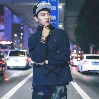 Dual Pocket Side Zip Hooded Jacket