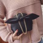 Bow Accent Chain Strap Crossbody Bag