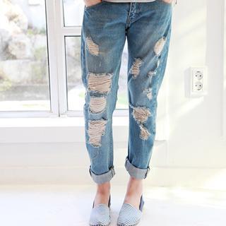 Distressed Harem Jeans