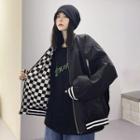 Reversible Checkerboard Pattern Jacket