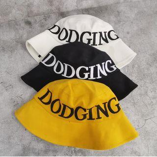Lettering Embroidered Twill Bucket Hat