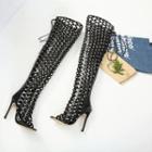 High Heel Studded Tall Sandals