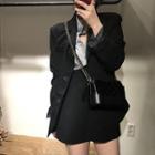 Single-breasted Blazer / Mini A-line Skirt