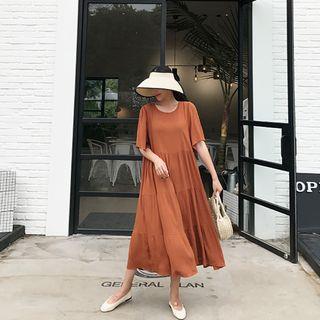 Tiered A-line Maxi Dress