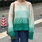 Gradient Color Sweater