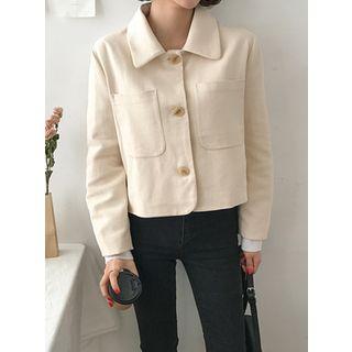 Pocket-detail Cotton Jacket One Size
