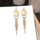 Alloy Fringed Earring Steel - Gold - One Size