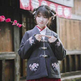 Flower Embroidered Cheongsam Jacket