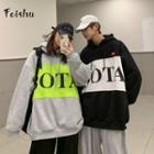 Couple Matching Long-sleeve Lettering Hoodie
