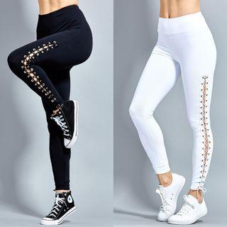 Side Lace-up Leggings