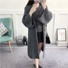 Set: Long Cardigan + Knit Top