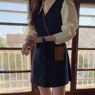 Plain Shirt / Pinafore Shirt Dress