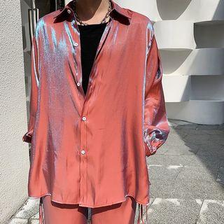 Long-sleeve Iridescent Shirt