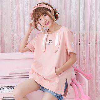 Rabbit Ear Detail Short-sleeve T-shirt