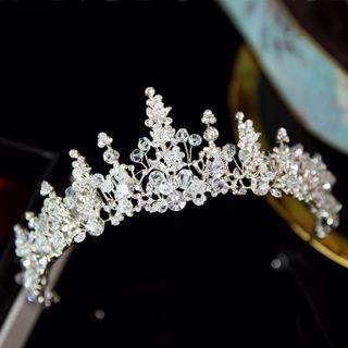 Rhinestone Wedding Tiara / Necklace / Earring / Set