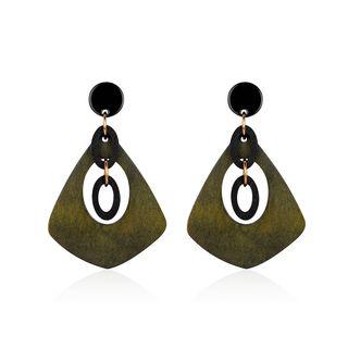 Personalized Green Earrings