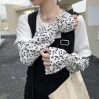 Heart Sun Protection Arm Sleeve White - One Size