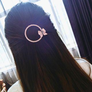 Bow Accent Polygon Hair Clip