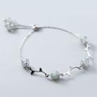 Branches Moonstone Bead Sterling Silver Bracelet Silver - One Size