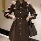 Belted A-line Cargo Shirtdress