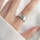 Polished Alloy Ring Ring - Silver - One Size