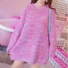 Mini Sweater Dress Pink - One Size