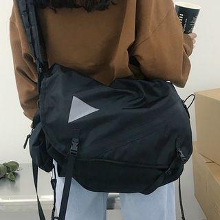 Buckled Messenger Bag Black - One Size