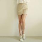 Band-waist A-line Skorts